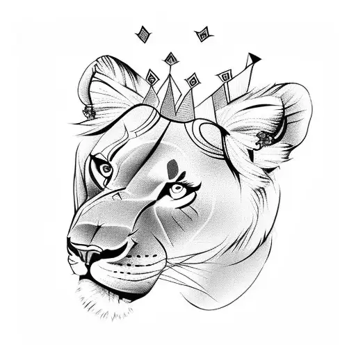 Lioness Crown Queen