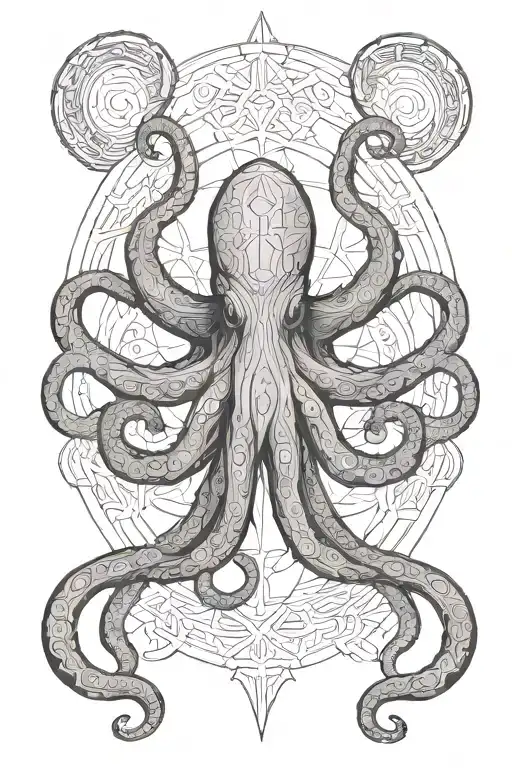 Lovecraft Space Celtic Octopus