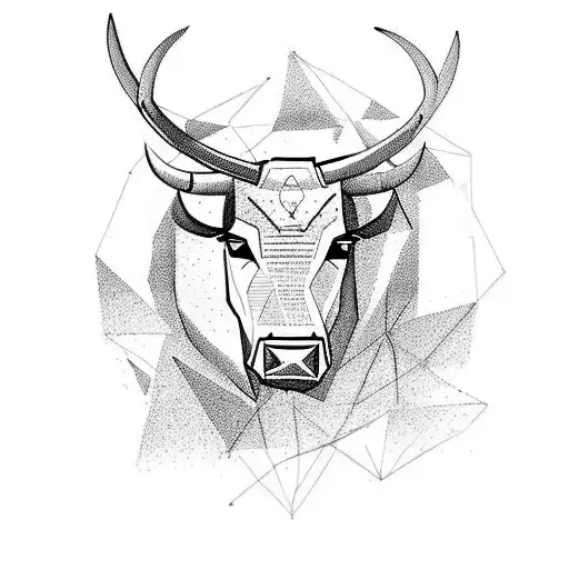 A Bull Charging Through A Forest