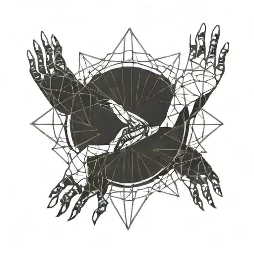 Sun Exploding Couple Holding Hands