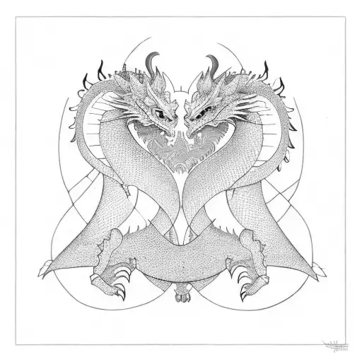 Girl And Dragon