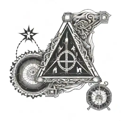 Alchemy Symbols Forming A Geometric Pattern Around The Philosopher's Stone Alchemy Symbol