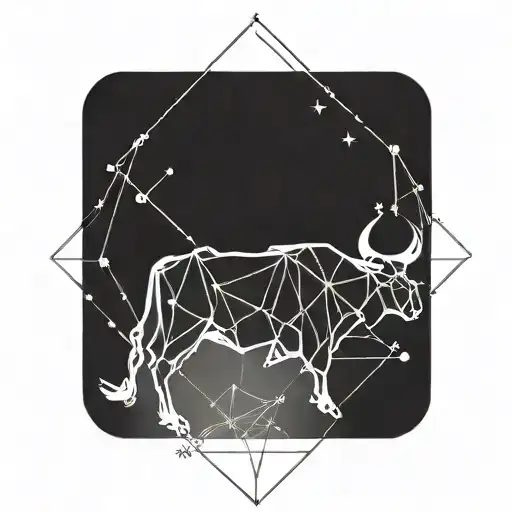Taurus Protecting Sagittarius Constellation Intertwined