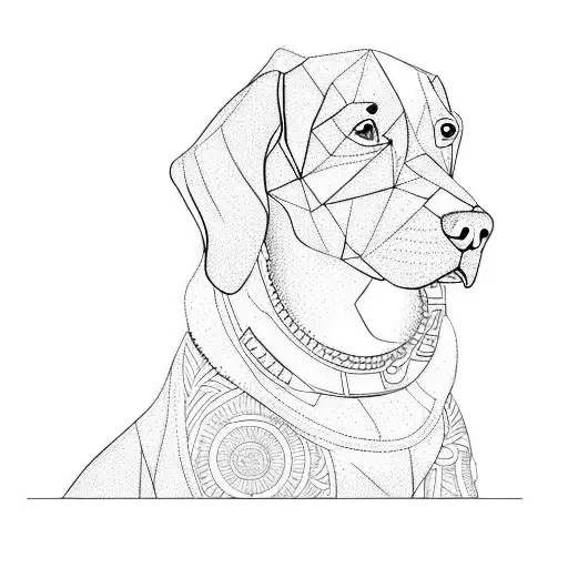 A Dog Wearing An Orange Bandana