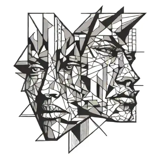 Cubism Art Face