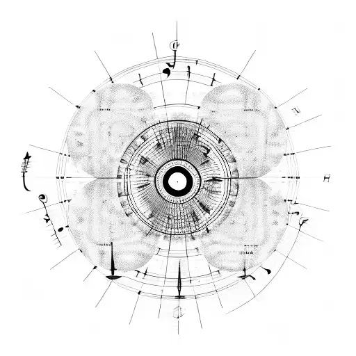 Music Schematic With Piano And Circle Of Fifths And Play And Record And Skip Buttons