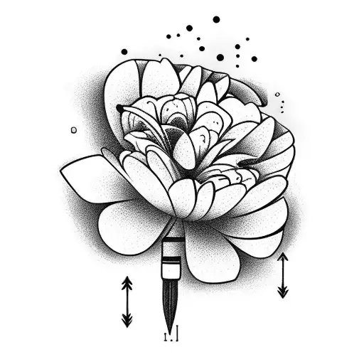 Golf Tee With Azalea