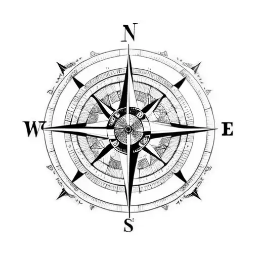 Compass That Says Momento Mori