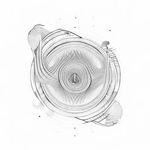 Soundwaves Flowing Into A Music Note