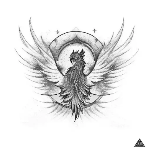 A Phoenix Rising From A Book With Vibrant Colors