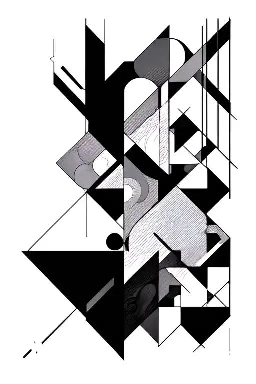 Geometric Tattoo Design Abstract Style