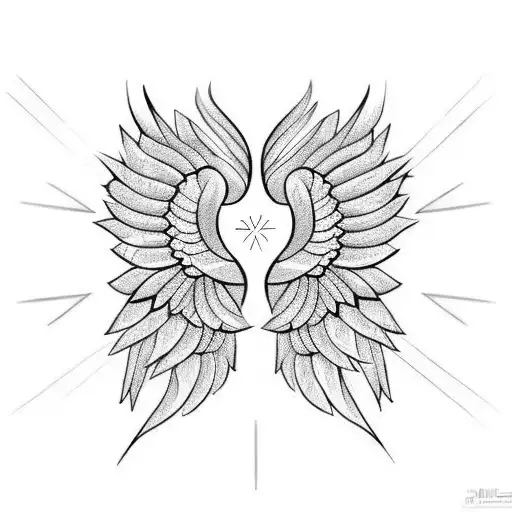 222 With Angel Wings And A J