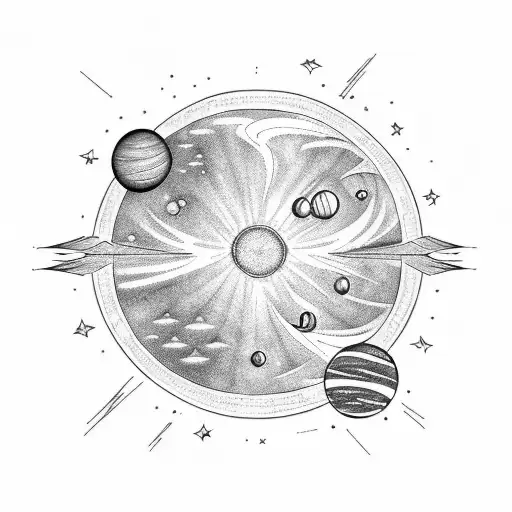 Far Away Star And Planet