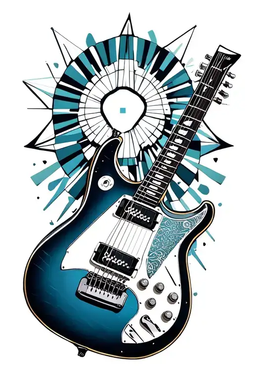 Geometric Electric Guitar