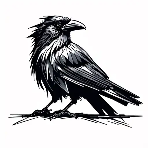 Viking Tribal Raven