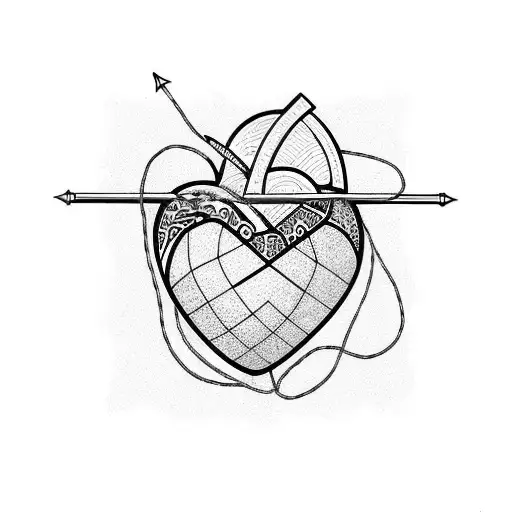 Heart With Fishing Line