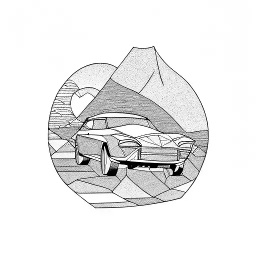 Car And Mountain