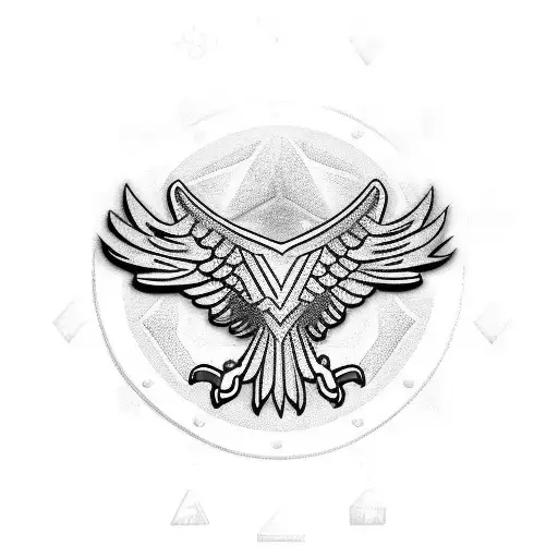 Mechanical Eagle With Dogtags