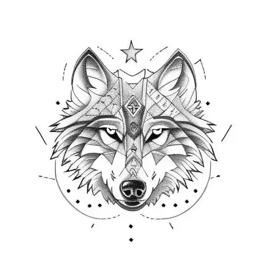 Wolf And Eagle Combination