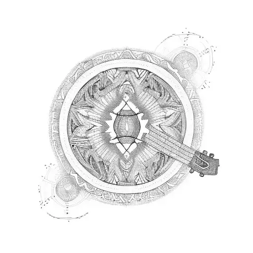 Acoustic Guitar Tribal