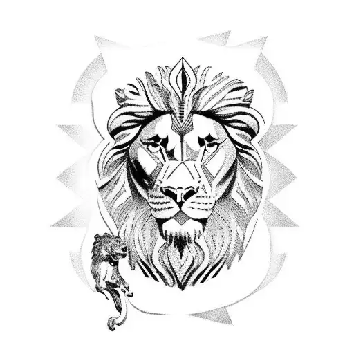 Roman Style Greek God With Lion