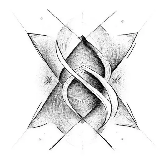 Infinity Symbol With Arrow And 2 Names