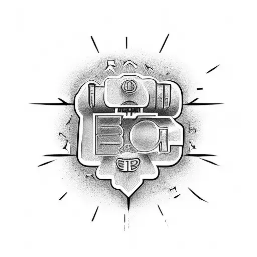 Design A Black-grey Tattoo Featuring A Business-related Quote In A Unique Font