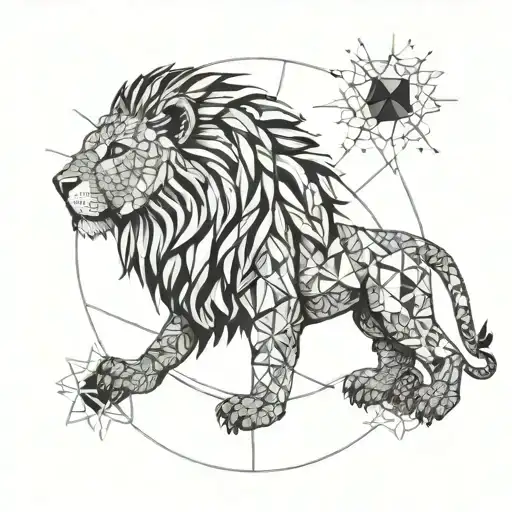 Mandala An Lion Surrounded