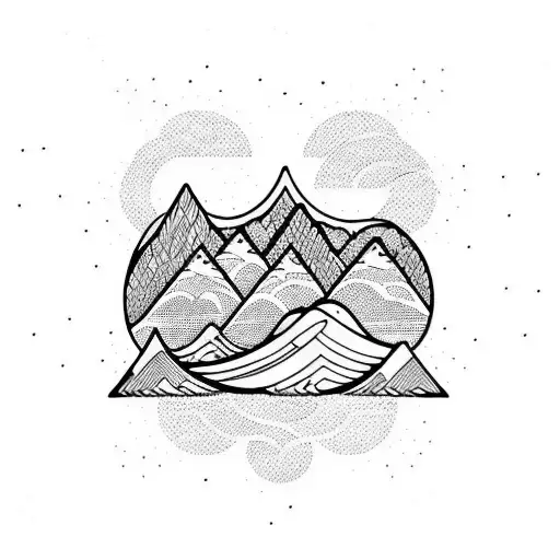 Waves And A Mountain