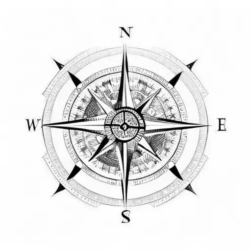 Compass That Says Momento Mori