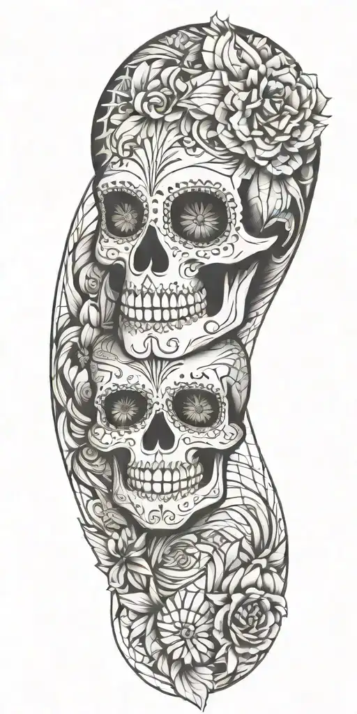 Sugar Skull Sleeve