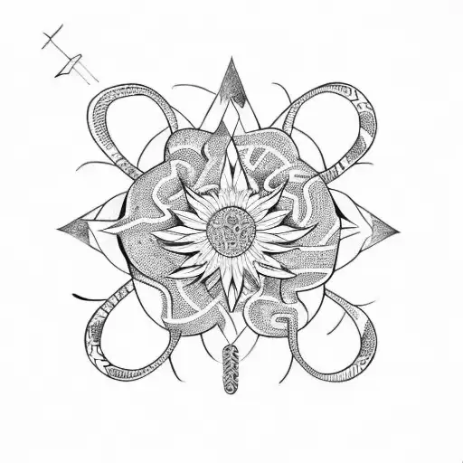 Gazania Linearis With Snake