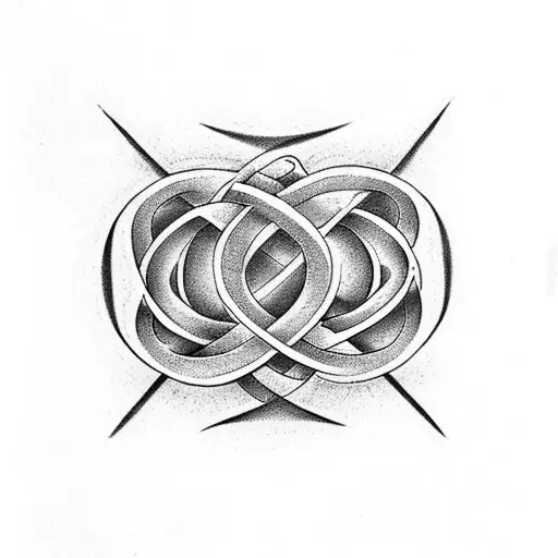 Infinity Symbol Including Number 242 Embedded In It