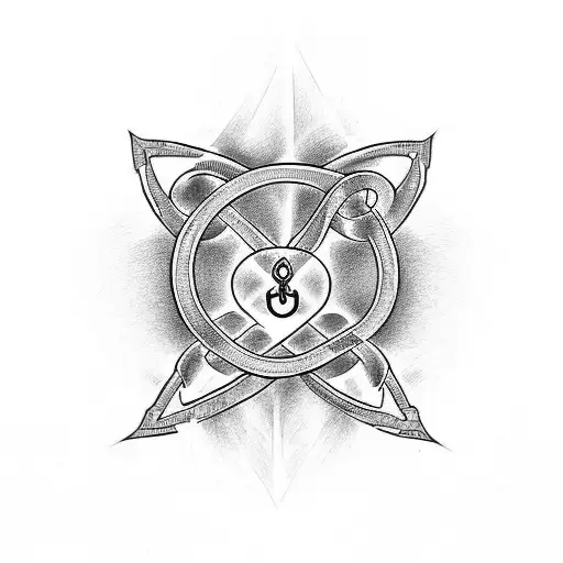 Infinity Symbol With A Anchor An Heartbeat