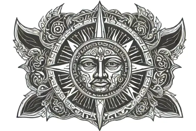 Sun God Face