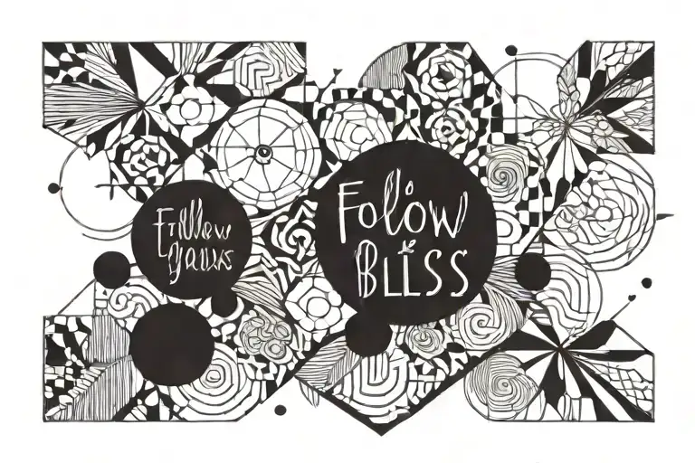 Follow Your Bliss Quote In A Straight Line