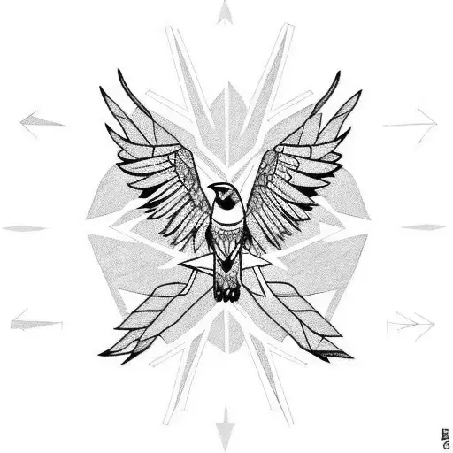 Raven And North Arrow