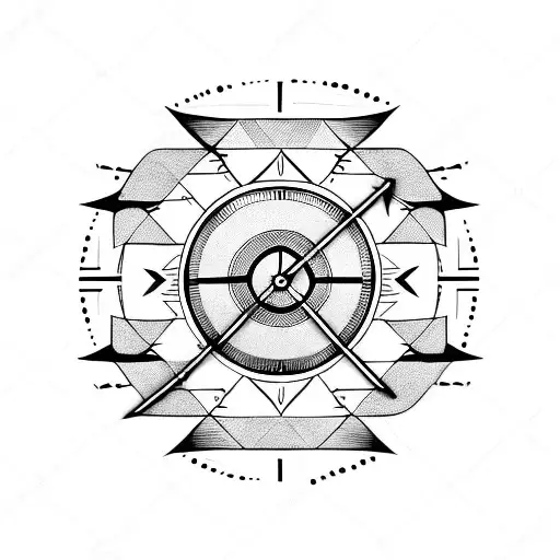 Clock With Arrow And Names On Hand