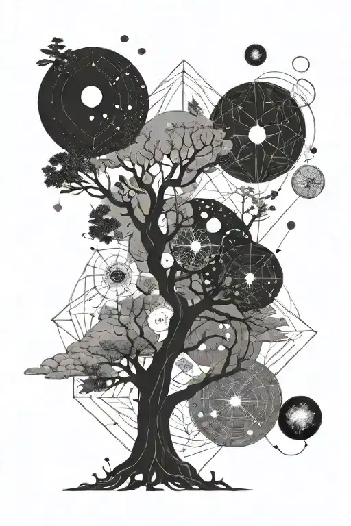Tree Solar System Galaxy Inside