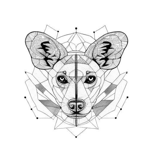 Outline Of African Wild Dog