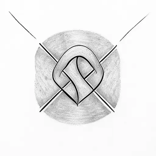 Infinity Symbol With Letter V