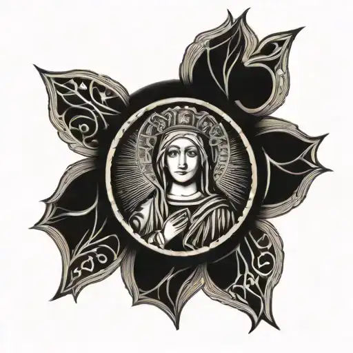 Our Lady Of Perpetual Help Gothic Armband