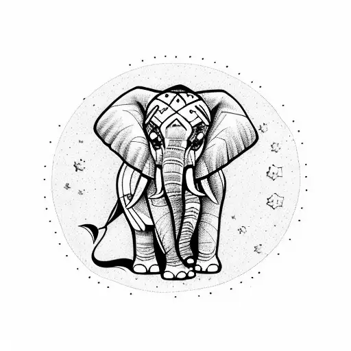 Elephant With Astronomy