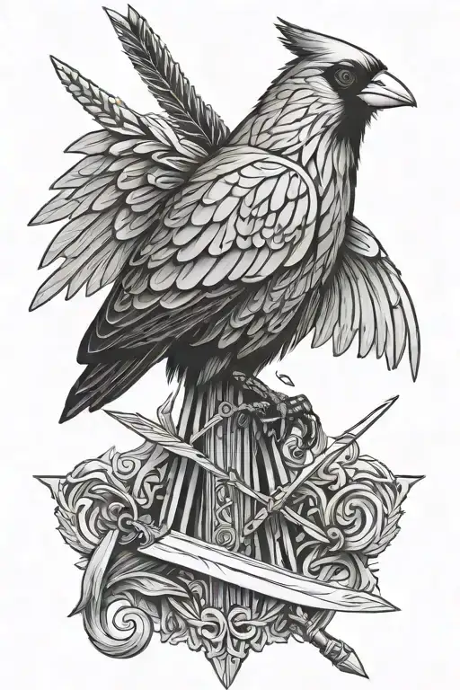 Swords Cardinal Quill