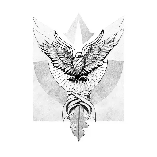 Eagle Holding Maple Leaf