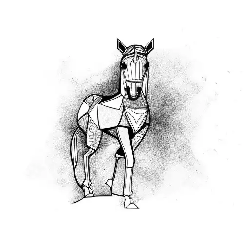 Horse With Standing Legs