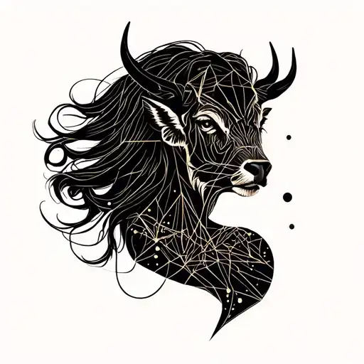 Representation Of My Taurus Sign Mother With Her Constellation