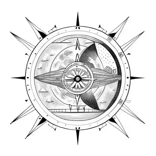 Moon Sextant Compass Nordic