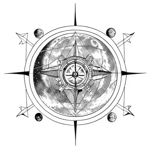 Moon Sextant Compass