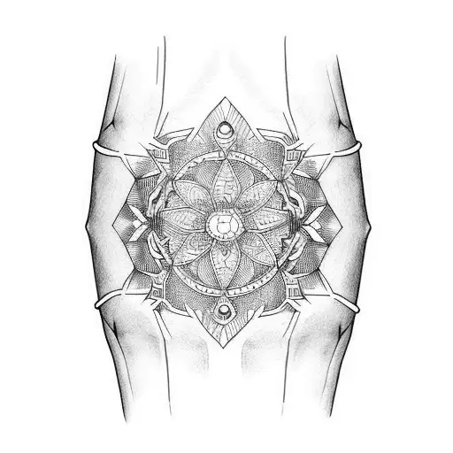 Continuation Of A Bracelet On The Forearm